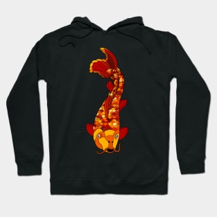 Red and Yellow Koi Fish Hoodie